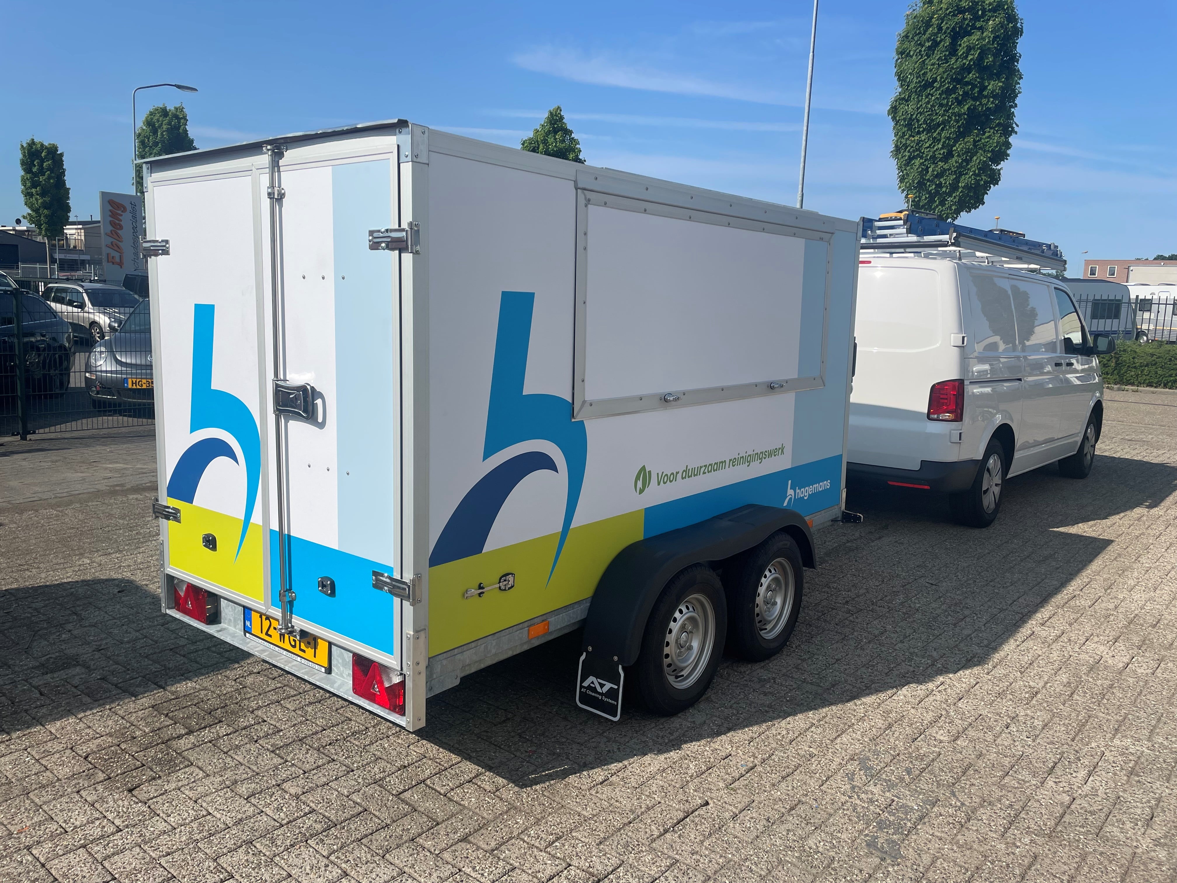 hogedruktrailer gevelreiniging